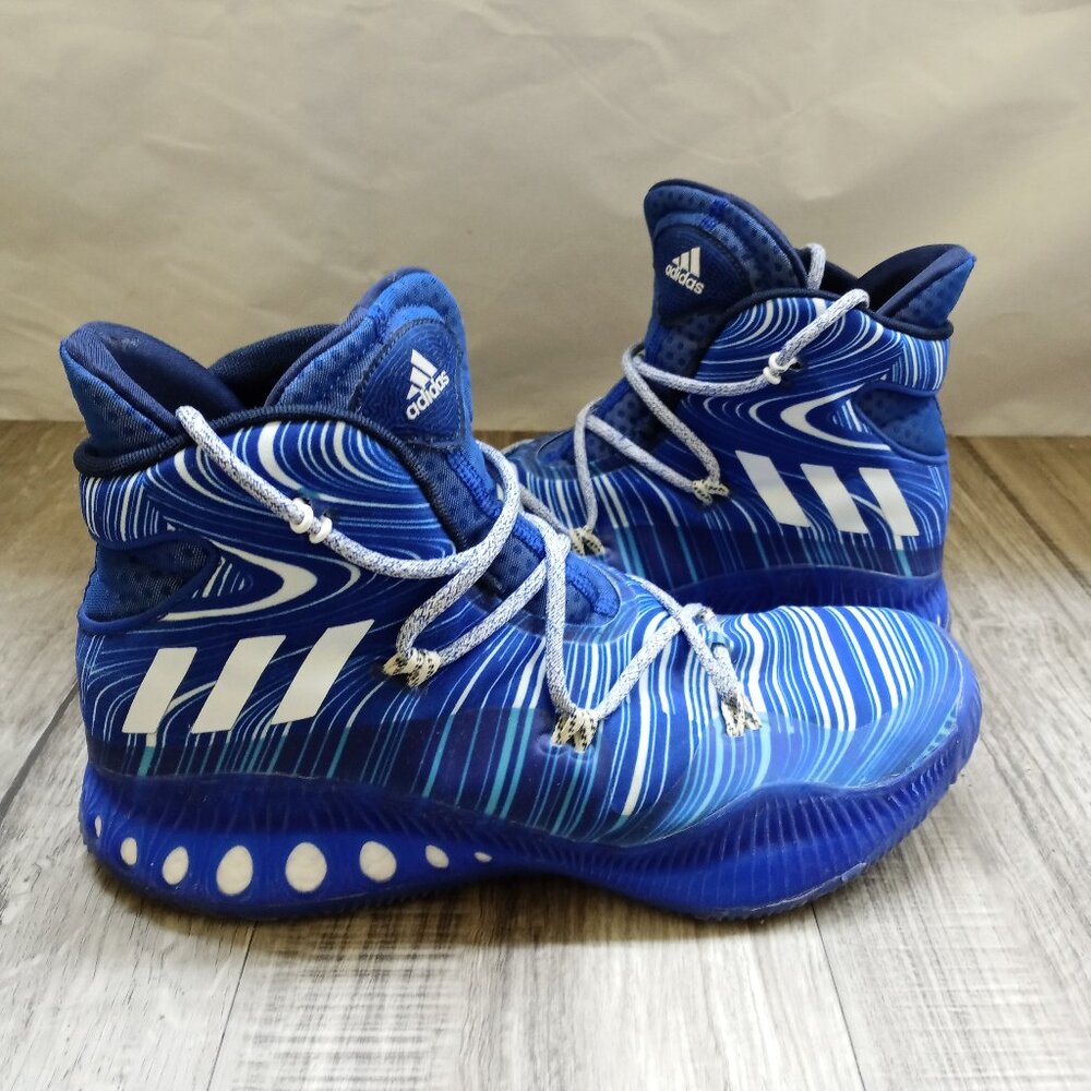 Adidas Blue Basketball Shoes Geo Fit Men's 11.5